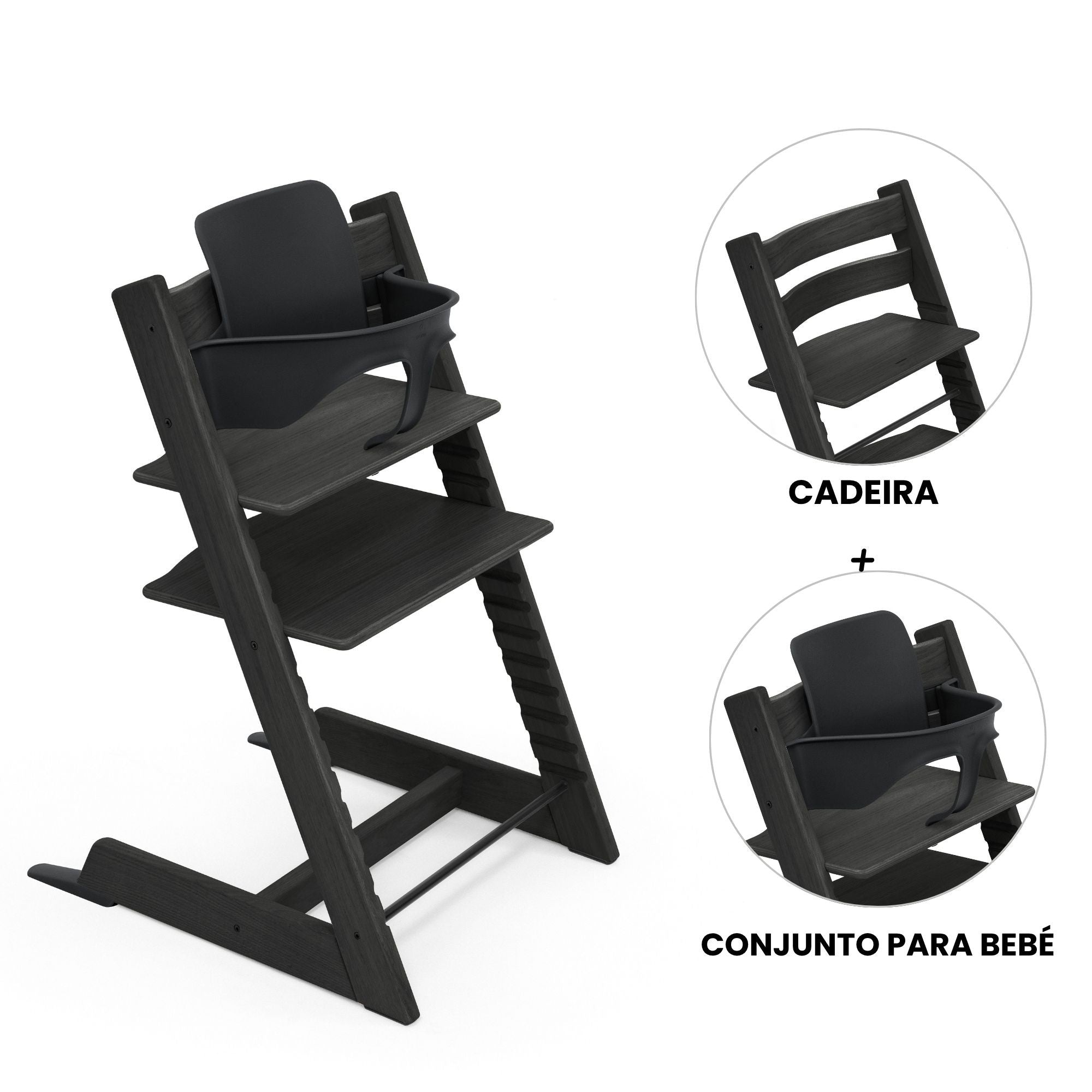 stokke oak black STOKKE TRIPP TRAPP + BABY SET²
