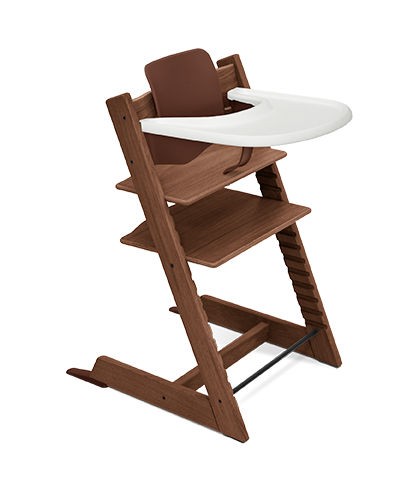 STOKKE TRIPP TRAPP + BABY SET² + TABULEIRO - BEECH WARM BROWN