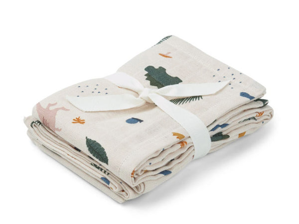 2 FRALDAS DE ALGODÃO - CLASSIC DOT MUSTARD