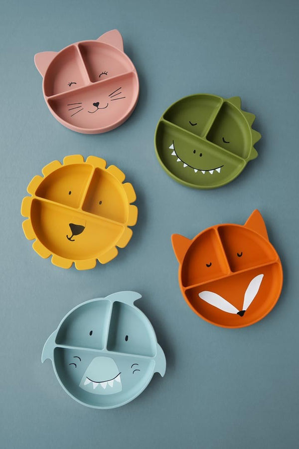 PRATO COM DIVISÓRIAS E VENTOSA DE SILICONE