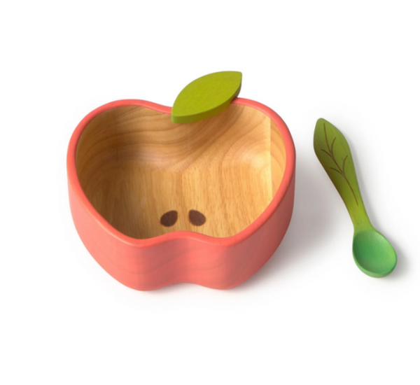 TIGELA E COLHER DE MADEIRA