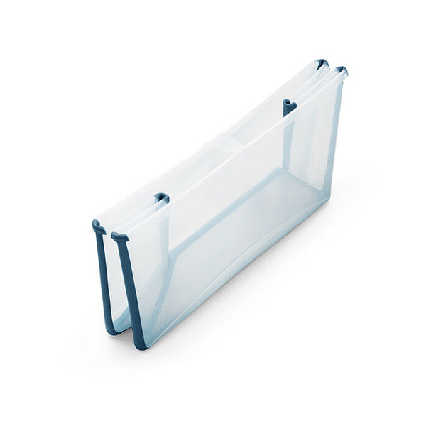 stokke banheira xl transparente e azul