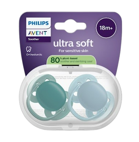 2 CHUPETAS ULTRA SOFT 18M+ PHILIPS AVENT