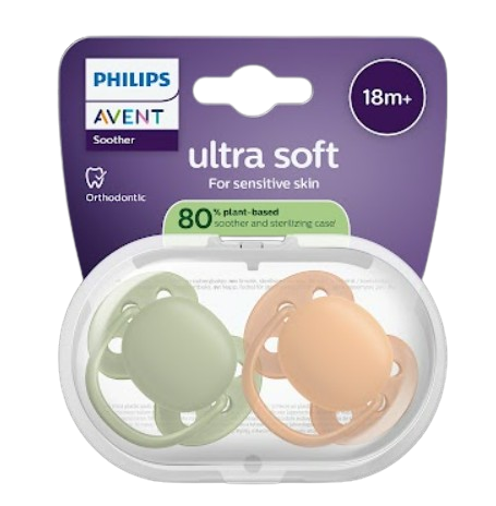 2 CHUPETAS ULTRA SOFT 18M+ PHILIPS AVENT