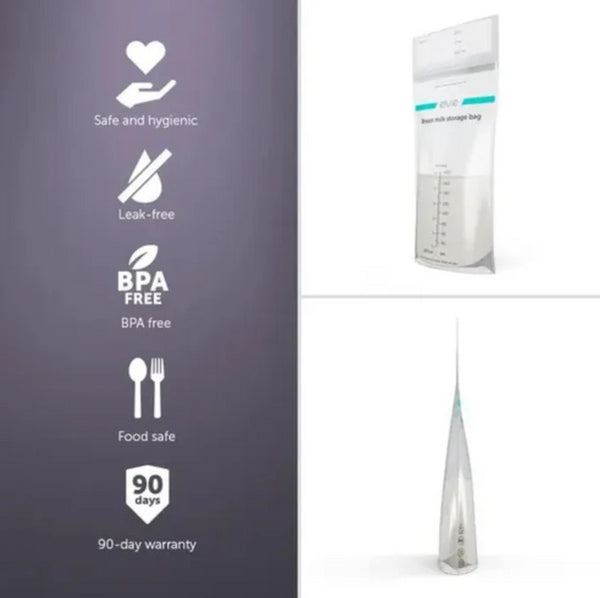 100 SACOS ELVIE DE ARMAZENAMENTO DE LEITE MATERNO