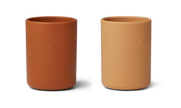 2 COPOS DE SILICONE - ROSE MIX