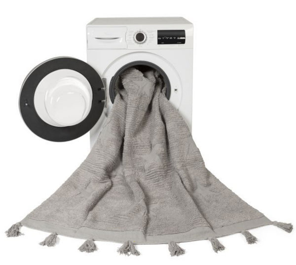 TAPETE LORENA CANALS 120X175 - HIPPY STARS AQUA BLUE