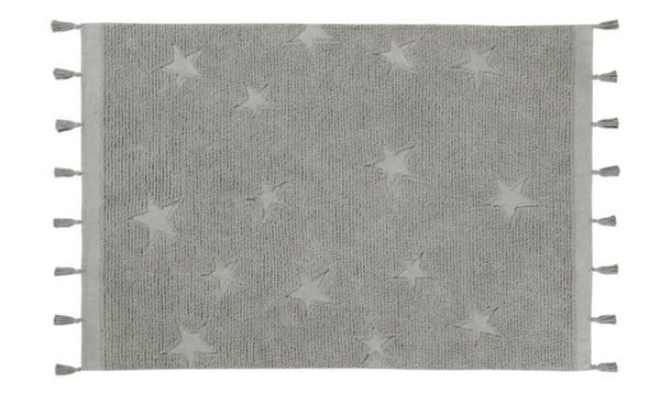 TAPETE LORENA CANALS 120X175 - HIPPY STARS AQUA BLUE