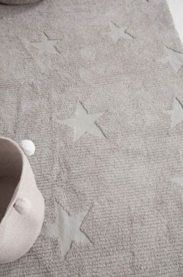 TAPETE LORENA CANALS 120X175 - HIPPY STARS AQUA BLUE