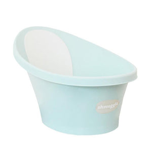shnuggle banheira verde água com encosto branco