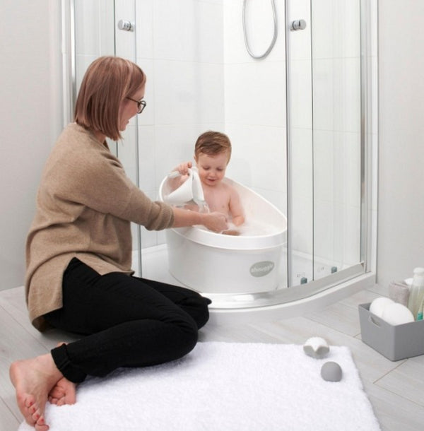 shnuggle banheira xl branco com encosto cinza