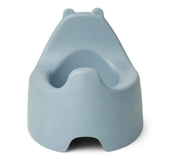 pote de bambu azul claro