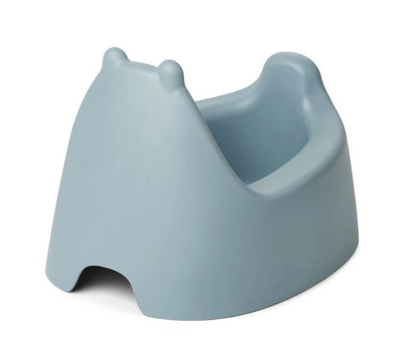 pote de bambu azul claro