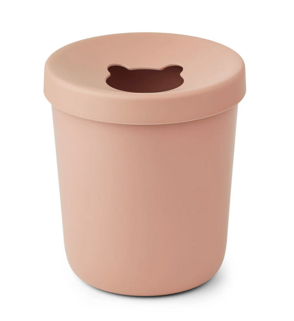 balde do lixo de bambu coral