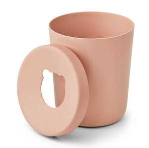 balde do lixo de bambu coral