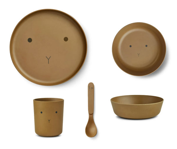 CONJUNTO DE BAMBU - RABBIT OLIVE GREEN