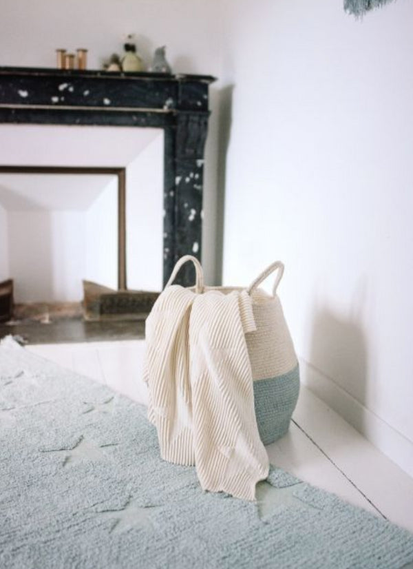 TAPETE LORENA CANALS 120X175 - HIPPY STARS AQUA BLUE