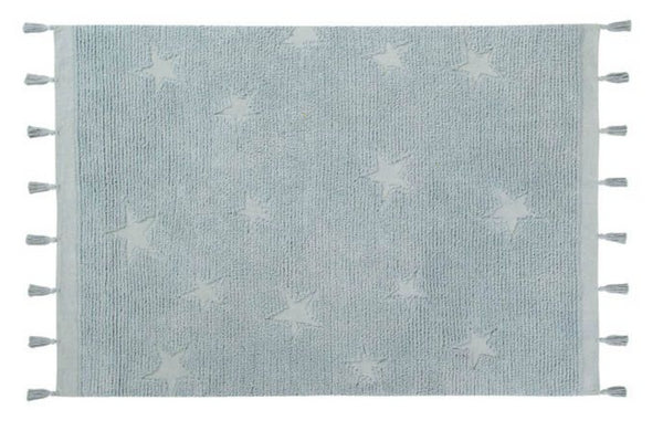 TAPETE LORENA CANALS 120X175 - HIPPY STARS AQUA BLUE