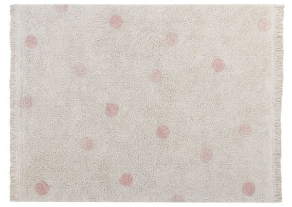 TAPETE LORENA CANALS 120X160 - HIPPY DOTS NATURAL HONEY