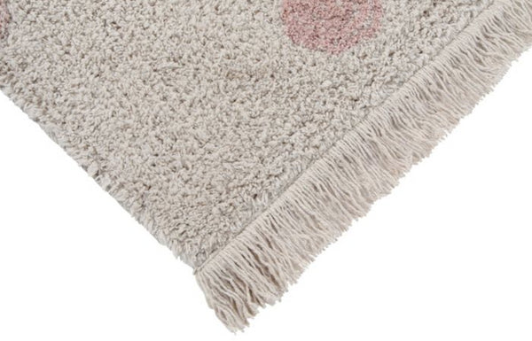 TAPETE LORENA CANALS 120X160 - HIPPY DOTS NATURAL HONEY