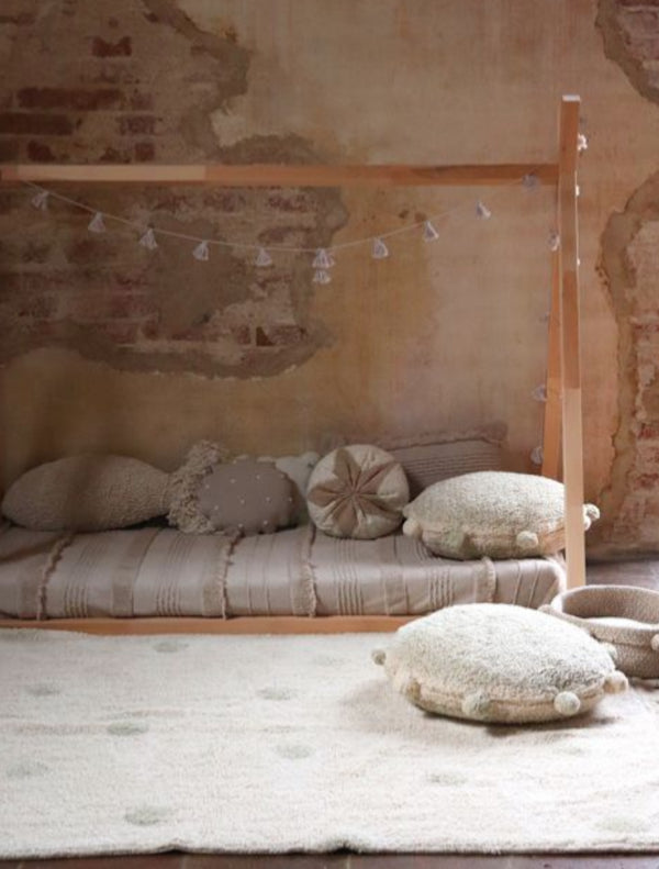 TAPETE LORENA CANALS 120X160 - HIPPY DOTS NATURAL HONEY