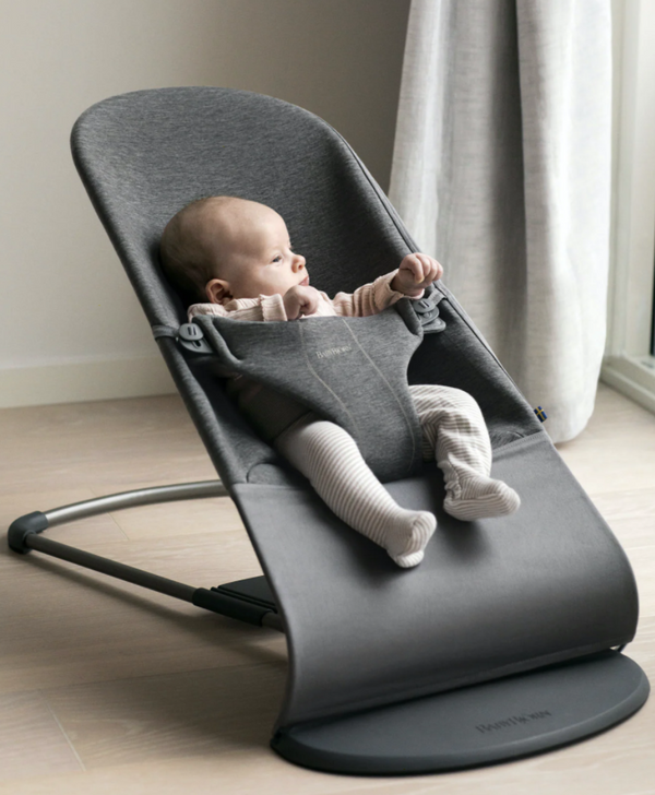 Babybjorn bouncer bliss charcoal grey 3D jersey