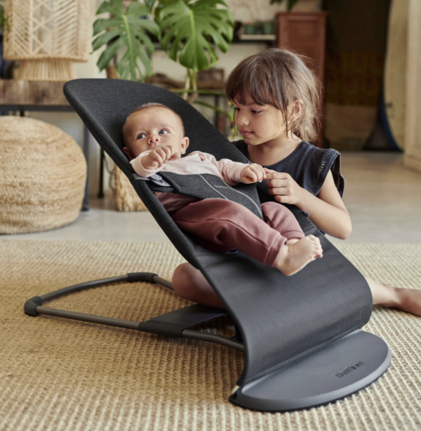 Babybjorn bouncer bliss charcoal grey 3D jersey