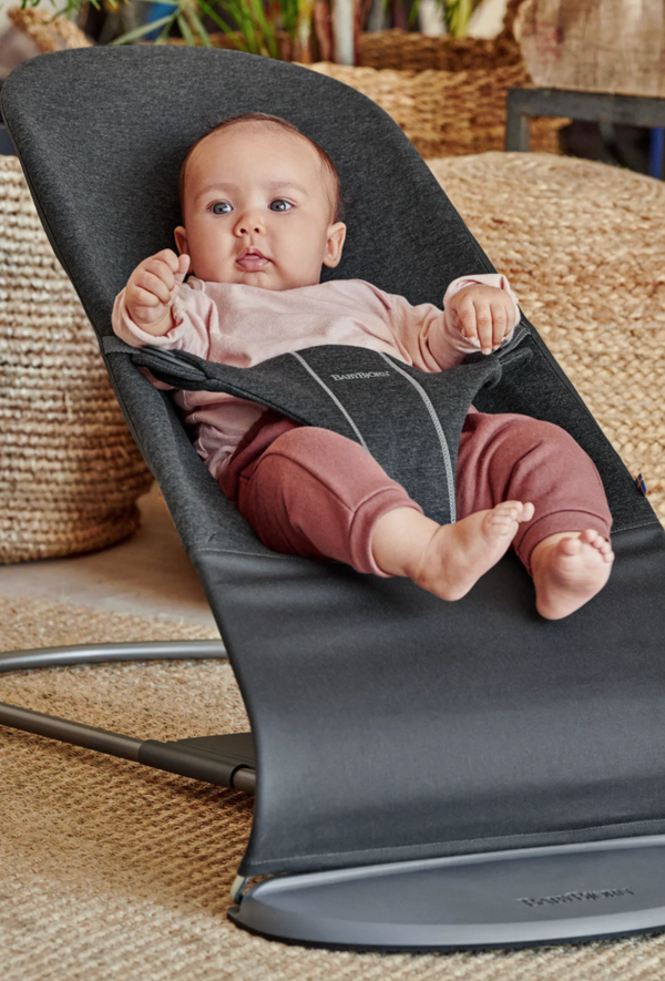 Babybjorn bouncer bliss charcoal grey 3D jersey