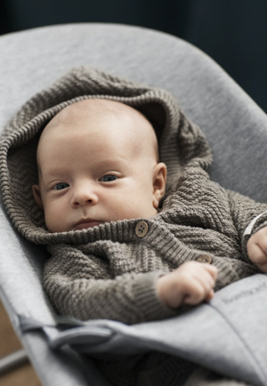 Babybjorn bouncer bliss light grey 3D jersey