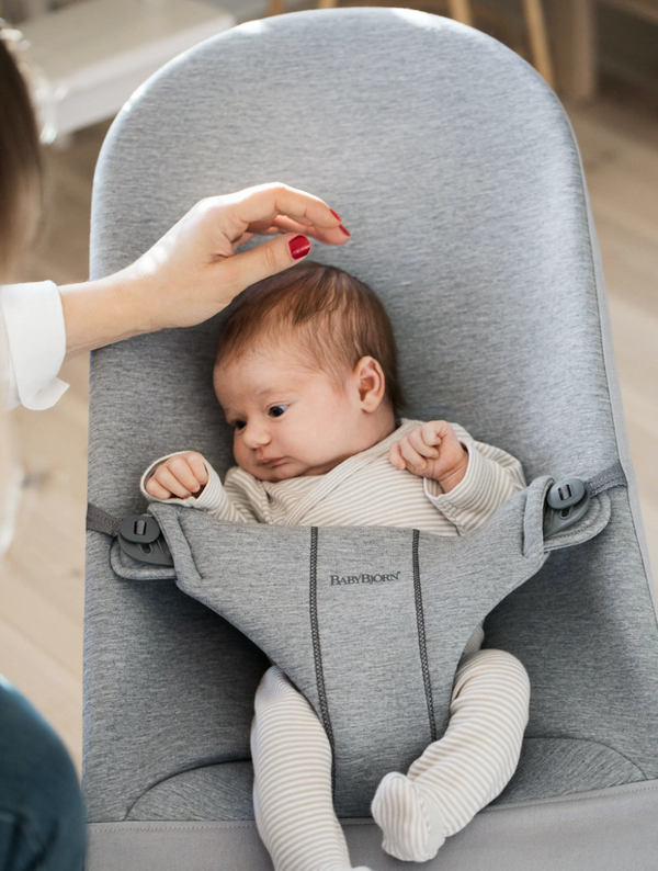 Babybjorn bouncer bliss light grey 3D jersey