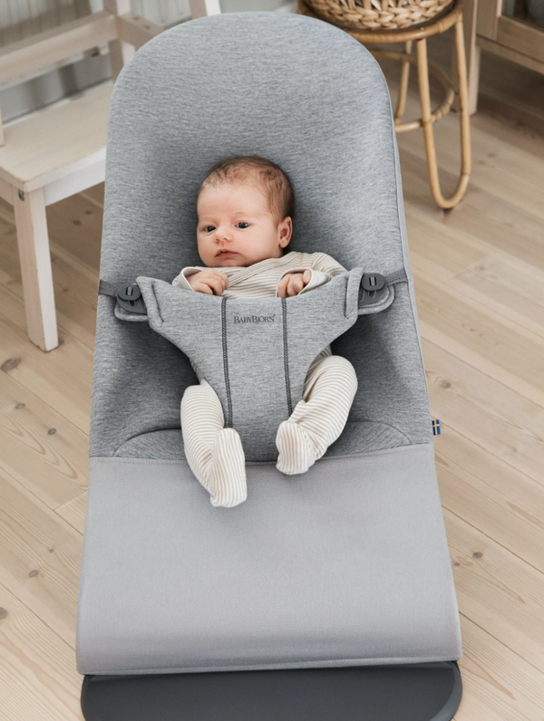 Babybjorn bouncer bliss light grey 3D jersey