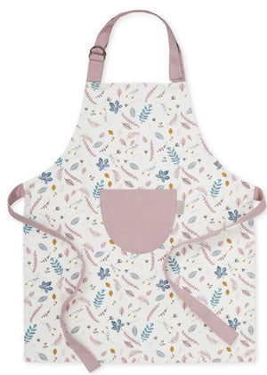 avental de criança pressed leaves rose