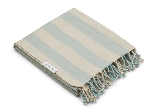 TOALHA DE PRAIA - STRIPE MUSTARD/SANDY