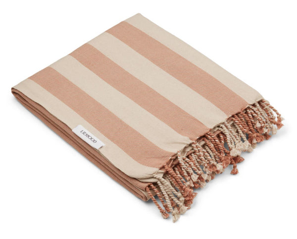 TOALHA DE PRAIA - STRIPE MUSTARD/SANDY