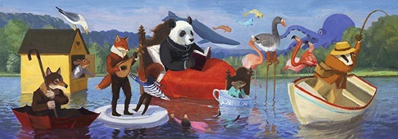 PUZZLE 350 PEÇAS - LAGO DE VERÃO