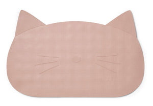 tapete de banho gato rosa