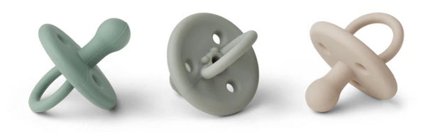 3 CHUPETAS LIEWOOD 0-6 MESES - PEPPERMINT MULTI MIX