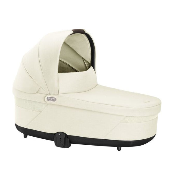 Alcofa CYBEX S LUX compatível com os carrinhos Balios S Lux e Talos S Lux, com colchão em espuma macia, capota solar XXL UPF 50+, ventilação integrada e pega de transporte para bebés desde o nascimento até aos 9 kg. Seahsell Beige