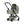 Alcofa JOOLZ AER² compatível com o carrinho Joolz Aer², com colchão respirável, capota extensível ventilada e fecho conjunto com o carrinho para bebés desde o nascimento até aos 9 kg.