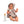 Boneco koke para crianças com 36cm com conjunto nude dots da Asi