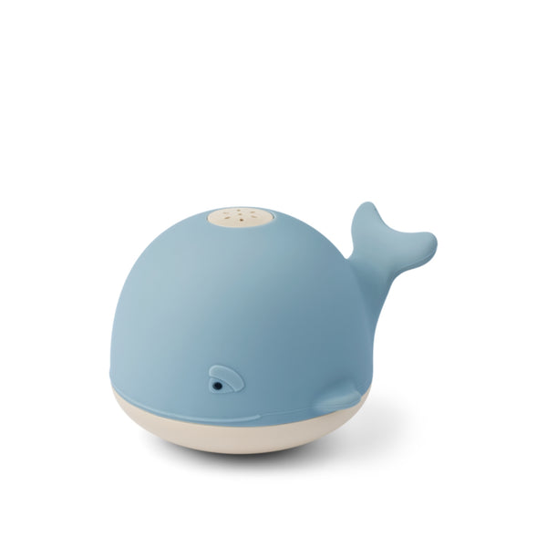 Baleia Sprinkler infantil para o banho com spray ativado pelo contacto com a água, exterior em silicone e design totalmente impermeável.
Beach Blue