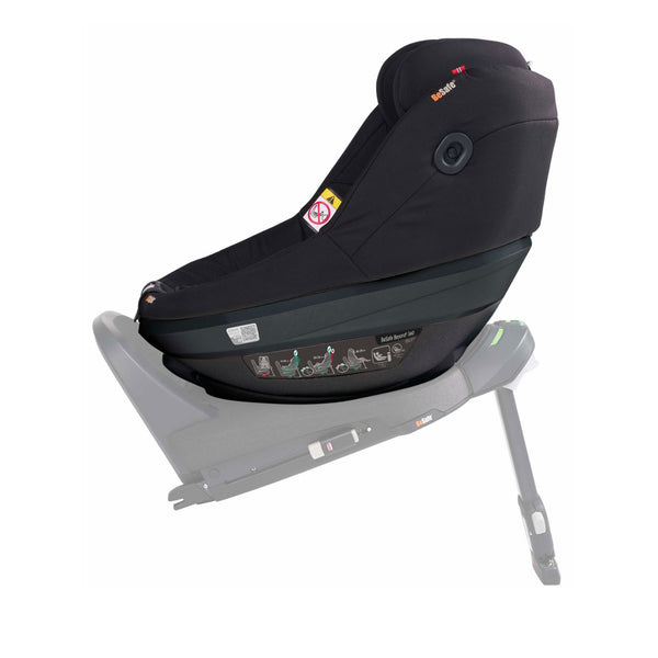 Cadeira auto BeSafe Beyond² 360 dos 61 aos 125 cm com rotação 360°, proteção SIP+, Universal Level Technology e espaço para pernas ajustável. Fresh Black Cab