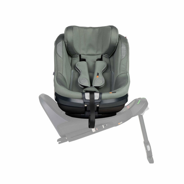 Cadeira auto BeSafe Beyond² 360 dos 61 aos 125 cm com rotação 360°, proteção SIP+, Universal Level Technology e espaço para pernas ajustável. Meadow Green  Softbreeze