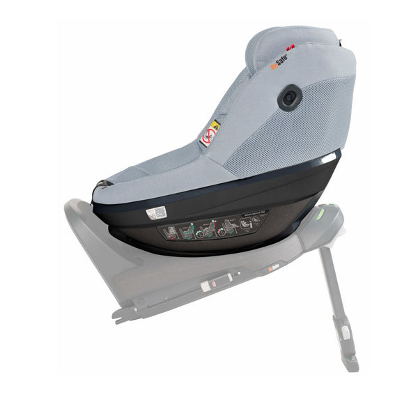 Cadeira auto BeSafe Beyond² 360 dos 61 aos 125 cm com rotação 360°, proteção SIP+, Universal Level Technology e espaço para pernas ajustável. Peak Mesh