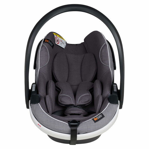 Cadeira auto BeSafe iZi Go Modular X2 i-Size com sistema SIP+, Dynamic Force Absorber, arnês de 5 pontos, tecidos respiráveis e compatível com a Base iZi Modular ISOFIX para bebés dos 40 aos 75 cm. Metallic Melange