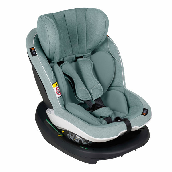 Cadeira auto BeSafe iZi Modular RF X1 i-Size com Dynamic Force Absorber™, proteção lateral SIP+, aprovação no Teste Plus, Magnetic Belt Assistants™ e utilização exclusivamente em contra marcha para crianças dos 61 aos 105 cm. Sea Green Mélange