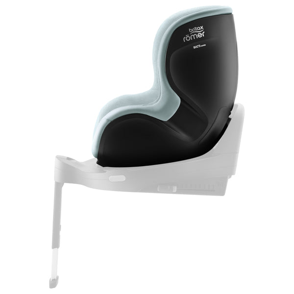 Cadeira auto Britax Römer Dualfix 5Z i-Size com rotação de 360° na Flex Base 5Z, 12 posições de reclinação, arnês de 5 pontos e proteção contra impactos laterais para crianças dos 61 aos 105 cm.  Harbor Blue