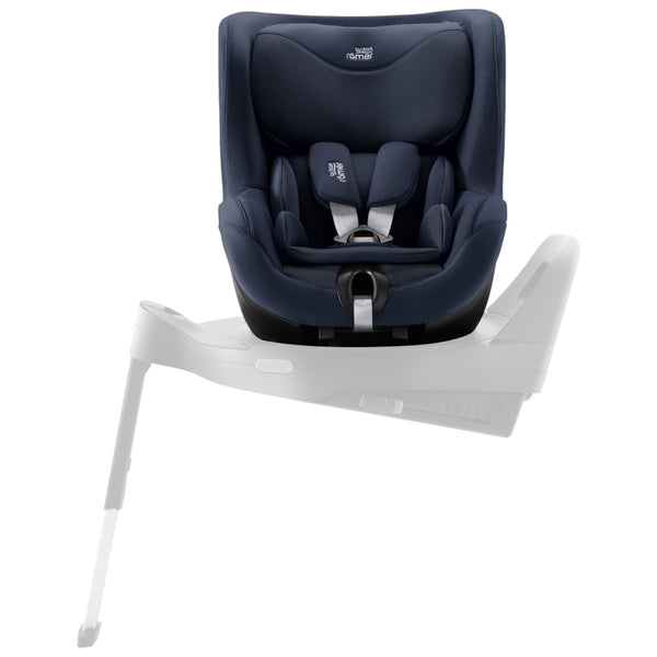 Cadeira auto Britax Römer Dualfix 5Z i-Size com rotação de 360° na Flex Base 5Z, 12 posições de reclinação, arnês de 5 pontos e proteção contra impactos laterais para crianças dos 61 aos 105 cm.  Night Blue