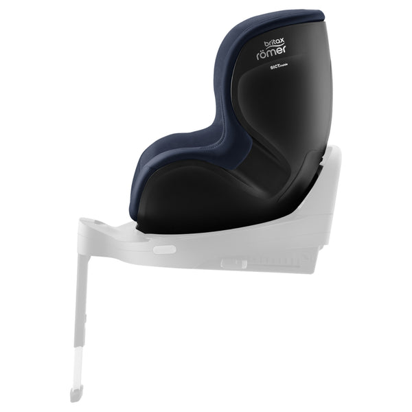Cadeira auto Britax Römer Dualfix 5Z i-Size com rotação de 360° na Flex Base 5Z, 12 posições de reclinação, arnês de 5 pontos e proteção contra impactos laterais para crianças dos 61 aos 105 cm.  Night Blue