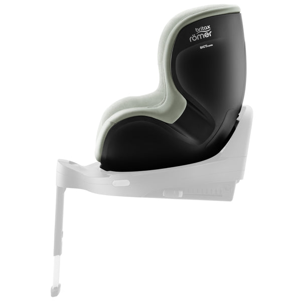 Cadeira auto Britax Römer Dualfix 5Z i-Size com rotação de 360° na Flex Base 5Z, 12 posições de reclinação, arnês de 5 pontos e proteção contra impactos laterais para crianças dos 61 aos 105 cm.  Sage Green